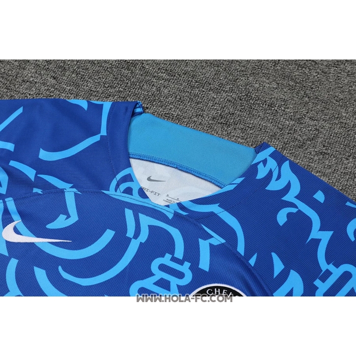 Chandal del Chelsea 2022-2023 Manga Corta Azul - Pantalon Corto